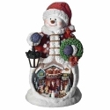 Roman Holidays 135303 LED Muusical Red Snowman Figurine - No Free Ship