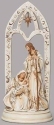 Roman Holidays 135327 Holy Family In Cream and Gold Under Arch Figurine