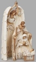 Roman Holidays 135330 Holy Family Nesting With Cream and Gold Trim Figurine