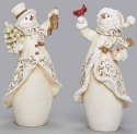Roman Holidays 135337 Snowman In Cream and Gold 2 Piece Set