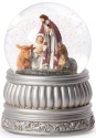 Roman Holidays 135342 100MM Windup Musical Swirl Holy Family Glitterdome