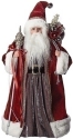Roman Holidays 135368 Burgundy and Grey Santa Claus Tree Topper