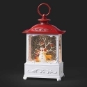Roman Holidays 135404 LED Swirl Lantern With Snowman and Animals