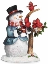 Roman Holidays 135421 Snowman With Cardinals and Holly