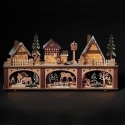 Roman Holidays 135447 LED Christmas Town With Deer Scene