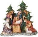 Roman Holidays 135625 Nativity With Pine Trees In Background Figurine