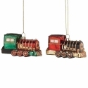 Roman Holidays 135688N Set of 2 Train Engline Ornaments