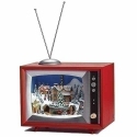 Roman Holidays 135689N LED Musical TV With Train Depot and Rotation - No Free Ship