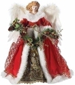 Roman Holidays 135697 Angel Treetopper With Red and Green Garland