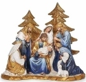 Roman Holidays 135748 Nativity Blue and White Robes With Gold Trees Figurine