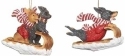 Roman Holidays 135801 Sledding Dogs on Toboggan Set of 2 Ornaments