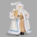 Roman Holidays 136075N Santa With Blue Embroidery Figurine