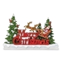 Roman Holidays 136101N Merry Christmas Santa in Sleigh Figurine