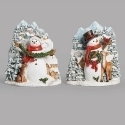 Roman Holidays 136123N Snowman Scene Figurine Set of 2