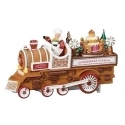 Roman Holidays 136281 Musical Gingerbread Train With Rotation - No Free Ship