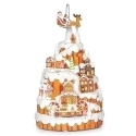 Roman Holidays 136282 Musical Lighted Gingerbread Mountain with Rotation