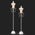 Roman Holidays 136283N Snowy Lamppost Set of 2