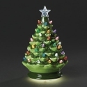 Roman Holidays 136342 Lighted Ceramic Rotating Vintage Tree With Bulbs
