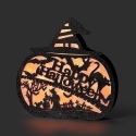 Roman Holidays 136372 Happy Halloween Lighted Pumpkin Figurine