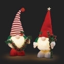 Roman Holidays 136391N Lighted Plush Gnome Set of 2
