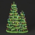 Roman Holidays 136392N Lighted Ceramic Double Christmas Tree - No Free Ship