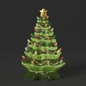 Roman Holidays 136394 Lighted Ceramic Christmas Tree With String Light Decal