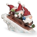 Roman Holidays 136411N Gnomes Sledding Figurine