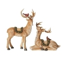 Roman Holidays 136425N Set of 2 Reindeer Figurines