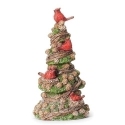 Roman Holidays 136442N Pine Cone Tree With Cardinals