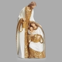 Roman Holidays 136474 White and Gold Pattern Holy Family Figurine