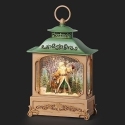 Roman Holidays 136500N Lighted Swirl Santa and Deer Lantern