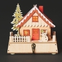 Roman Holidays 136517N Lighted House With Snowman Stocking Holder
