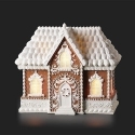 Roman Holidays 136534 Lighted Gingerbread House Figurine - No Free Ship