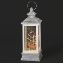 Roman Holidays 136542 Lighted Swirl Lantern With Deer Scene