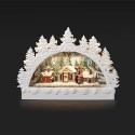Roman Holidays 136544N Lighted Swirl Arch With Church Scene