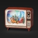 Roman Holidays 136548N Lighted Swirl TV With Santa Scene