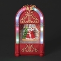 Roman Holidays 136567N Lighted Swirl Juke Box With Santa and Mrs Claus