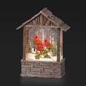 Roman Holidays 136589N Lighted Swirl Cardinal In Stable