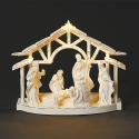 Roman Holidays 136691 Lighted White Nativity Scene