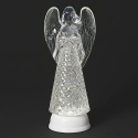 Roman Holidays 136724 Lighted Swirl Angel With Faceted Skirt