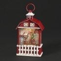 Roman Holidays 136726 Lighted Swirl Barn and Cardinal