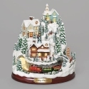 Roman Holidays 136731N Lighted Musical Mountain Village - No Free Ship