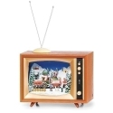 Roman Holidays 136763 Musical Lighted TV With Train Scene - No Free Ship