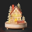 Roman Holidays 136781 Lighted Musical House With Moose