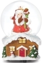 Roman Holidays 136791 100MM Musical Rooftop Santa Dome