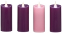 Roman Holidays 140003 LED Advent Votives With Flicker Flame Set of 4 Candles