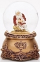 Roman Holidays 30460 80MM Kneeling Santa Musical Glitterdome