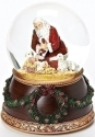 Roman Holidays 31016 100MM Kneeling Santa Musical Glitterdome