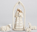 Roman Holidays 31715 Holy Family With Arch and Animals Papercut Collection Figurine