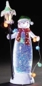 Roman Holidays 32610N LED Snowman With Snowy Lamppost